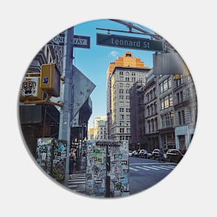 Leonard Street Broadway Tribeca Manhattan NYC Pin