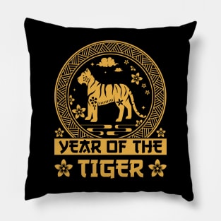 Year of The Tiger Chinese New Years Zodiac tiger | New year gift | Lunar year Tiger lover Pillow