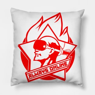 Lenin Always Online Pillow