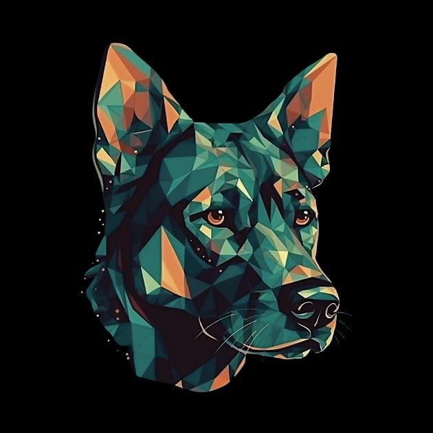 Colorful dog by GreenMary Design