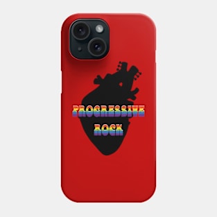 Progressive rock music concept with human heart Phone Case