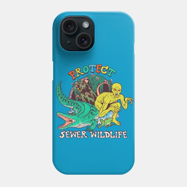 Protect Sewer Wildlife Phone Case by Hillary White Rabbit