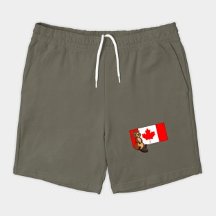 Canada Day Est. 1867 Flag and Beaver Shorts