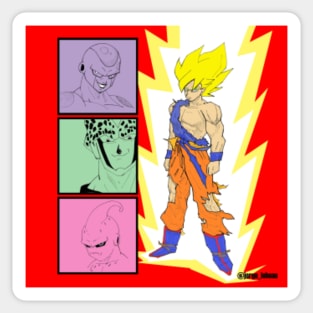 Dragon Ball Z Anime Characters Sticker for Sale by Noel142