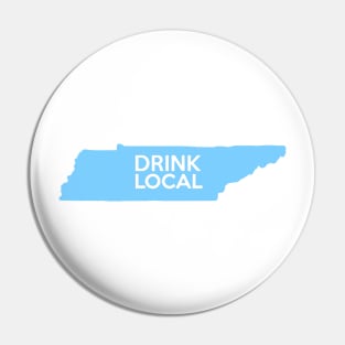 Tennessee Drink Local TN Blue Pin