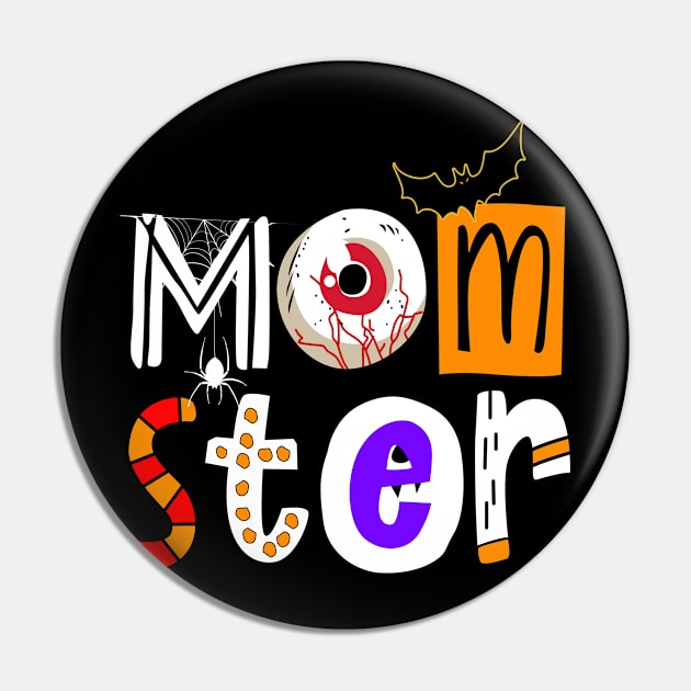 Momster Halloween Pin by madelinesedith