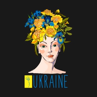 Woman symbol of Ukraine. Beautiful, prosperous country. T-Shirt