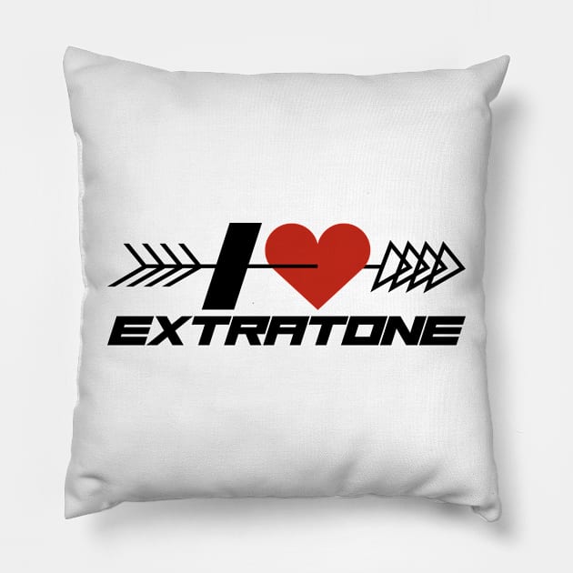 I Heart Extratone Pillow by MOULE