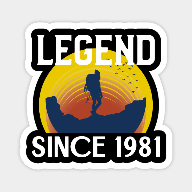 Legend since 1981 Magnet by INNATE APPAREL