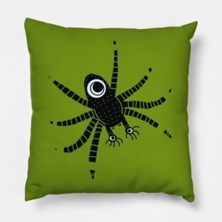 Halloween spider green Pillow