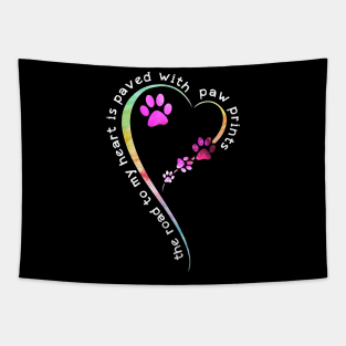 Dogs always fill the human's heart with love Tapestry