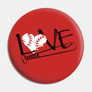 Baseball Love Pin