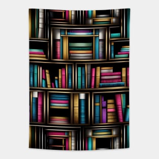 Colorful Library Tapestry