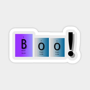 Boo period table elements Magnet