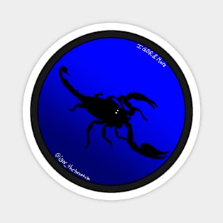 Scorpion Blue Gradient Magnet