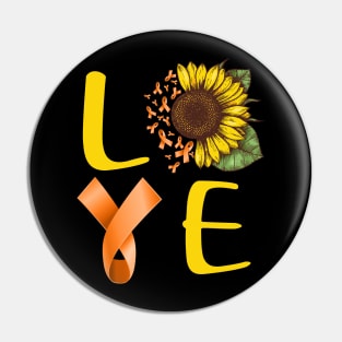 love multiple sclerosis sunflower Pin