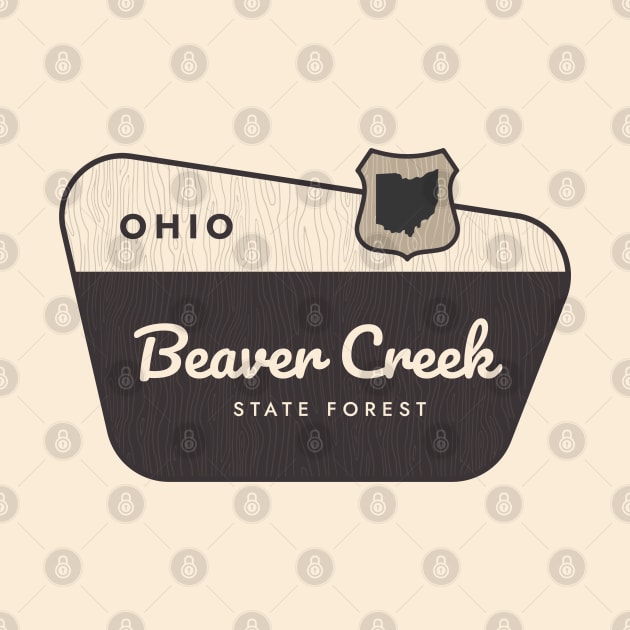 Beaver Creek State Forest Ohio Welcome Sign by Go With Tammy