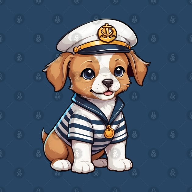 Cute Sailor Puppy by Leon Star Shop