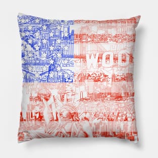 usa flag Pillow