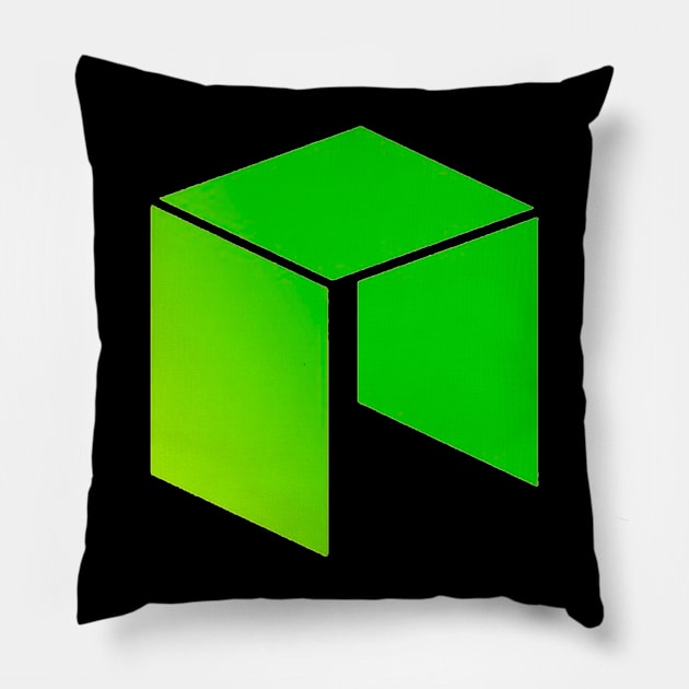 Neo Crypto Neocoin Token Neo Cryptocurrency coin token Pillow by JayD World