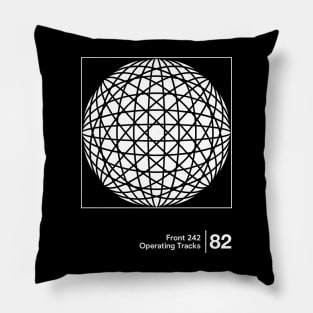 Operating Tracks / Minimalist Graphic Artwork Design Pillow