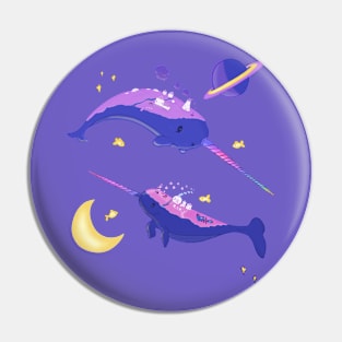 Space Narwhal Pin