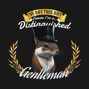 The Distinguished Squirel Gentleman T-Shirt