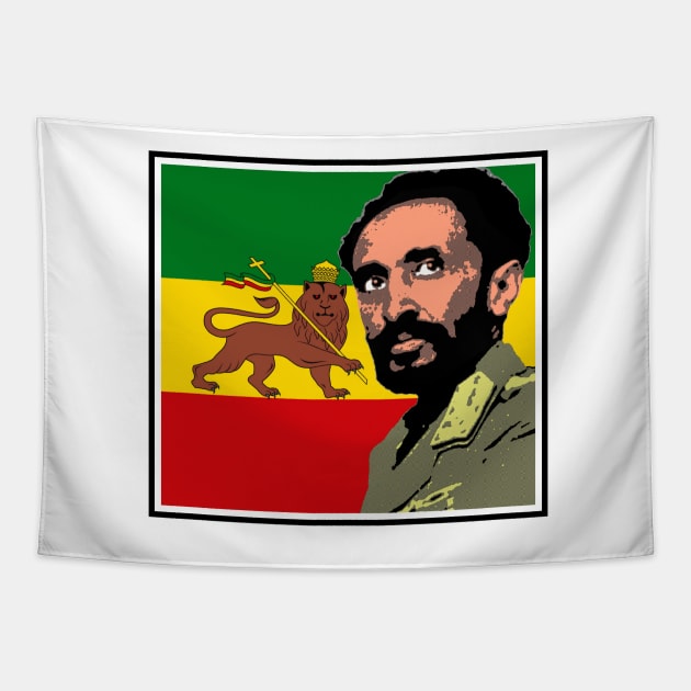 Haile Selassie-Lion of Judah Tapestry by truthtopower