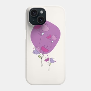 Abstract Flowers Phone Case