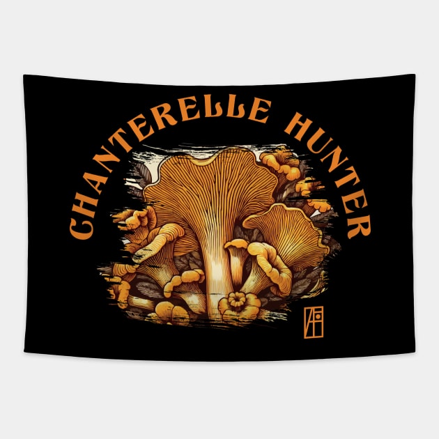 MUSHROOMS - Mushrooms Hunter - Chanterelle Hunter - Chanterelle Forager Tapestry by ArtProjectShop