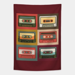 Collection of vintage cassettes Tapestry