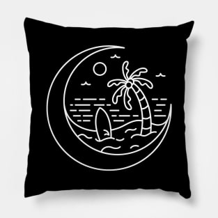 Vacation on The Moon 2 Pillow