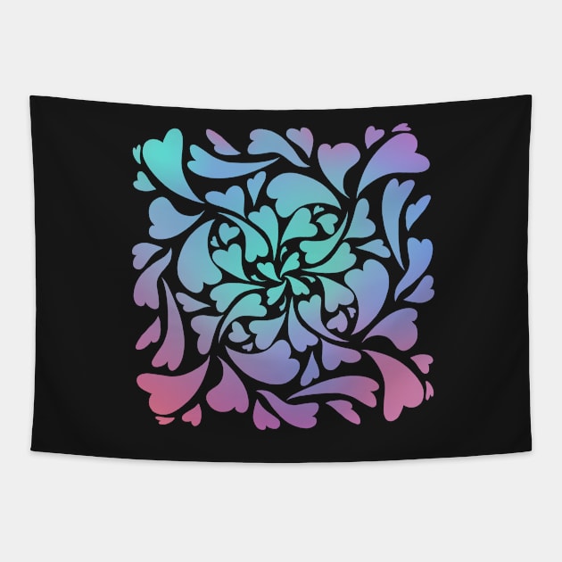 St. Valentine day bright colorful pattern Tapestry by Toma-ire