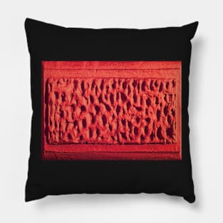 Texture - Red Stone Wall Pillow