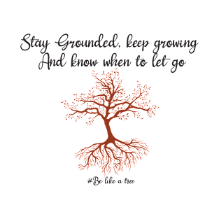 Stay grounded, keep hrowing know when to let go T-Shirt