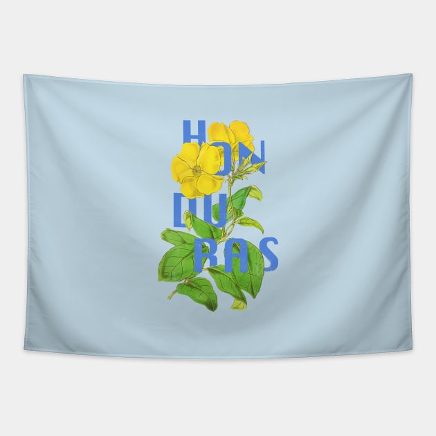 Honduras Floral Typography Tapestry by Pico Originals