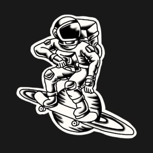 Astronaut skatebording T-Shirt