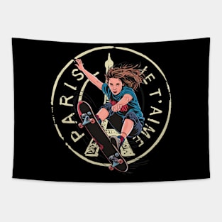 Skateboarding Sport Team 2024 Gear Tapestry