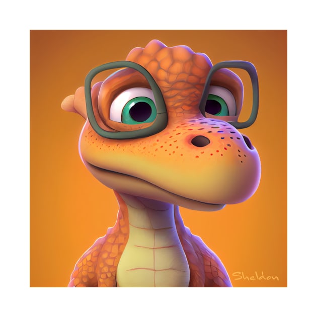 Baby Dinosaur Dino Bambino - Sheldon by KOTOdesign