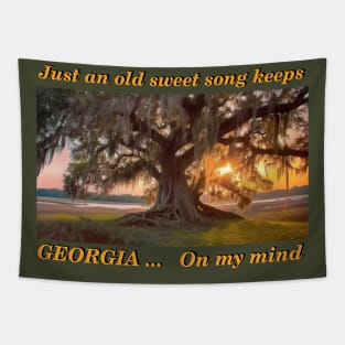 Georgia on my mind - Live Oak tree Tapestry