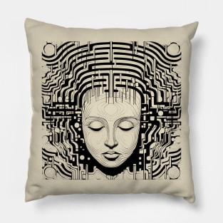 Brain Structures - Surreal Art Pillow