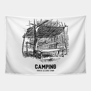 Camping Vintage Since Funny Camping Tent Since Tapestry