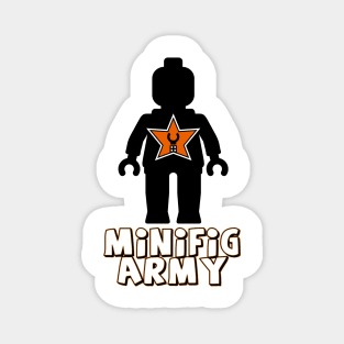 "MINIFIG ARMY" Minifig with Customize My Minifig Star Logo Magnet