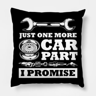 Just One More Car Pillow