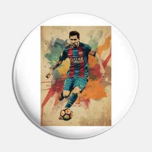 Lionel Messi Pop Art Pin