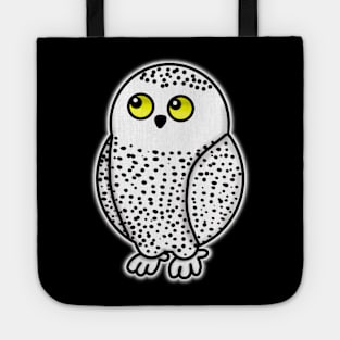 Chibi Snowy Owl Glow Tote