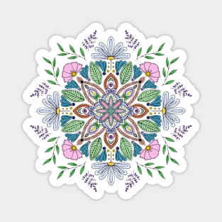 Flowery Mandala Magnet