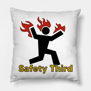 Safety Third (fire) Pillow