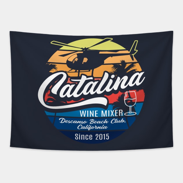Catalina Wine Mixer Tapestry by Alema Art
