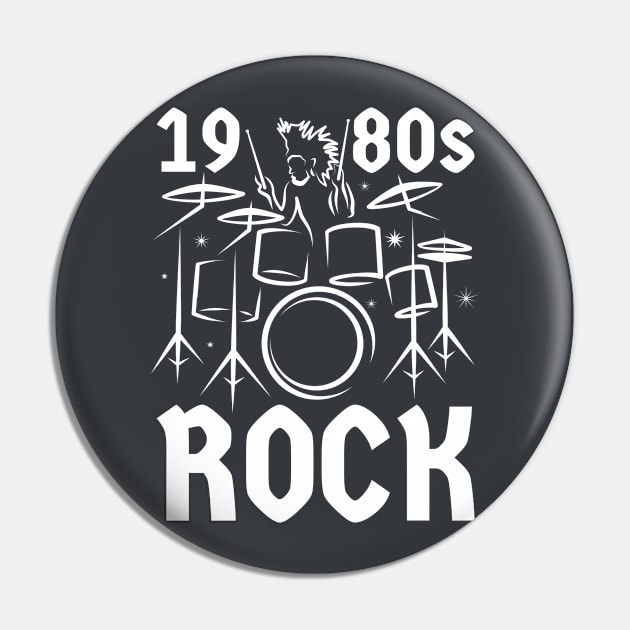 1980s Rock Music Drummer Pin by dkdesigns27